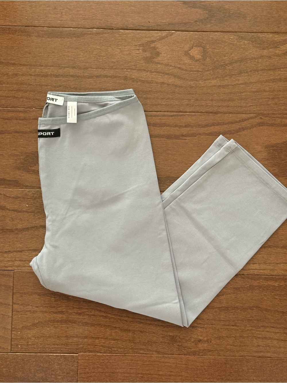 Dairy Boy Light Gray Active Leggings